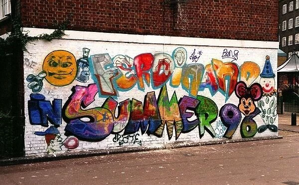 Graffiti in Camden Town London. 1996