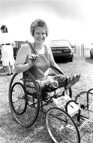 The Great North Run, 18 June, 1989 - First disabled woman home Karen Davidson