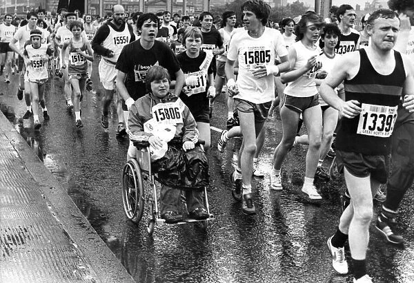 The Great North Run 27 June 1982 - Wheelchair contestants