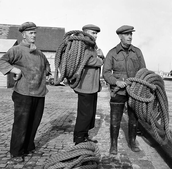 Great Yarmouth and Gorleston Lifeboat crew. 6th November 1959