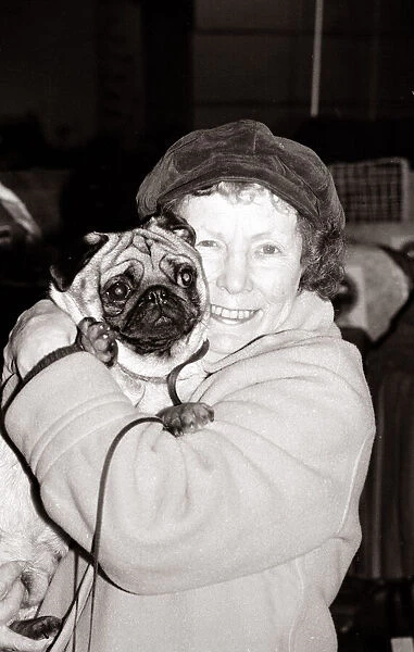 Gretchen Franklin - who played Ethel in the soap Eastenders with her pet co star