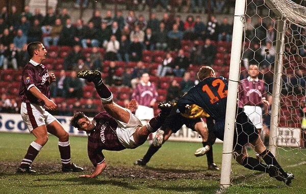 Hearts v Aberdeen Scottish Premier match at Tynecastle 11th December 1996