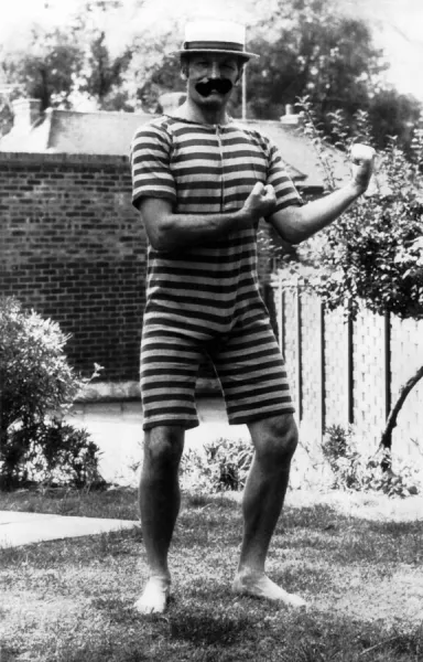 Henry Cooper British boxer June 1975 wearing old fashioned
