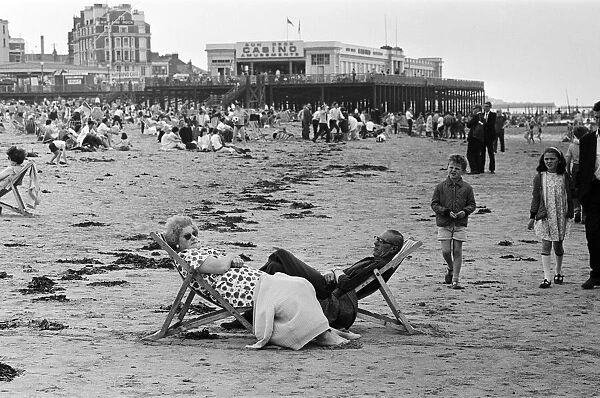 Holidaymakers in Margate, Kent. 14th July 1966