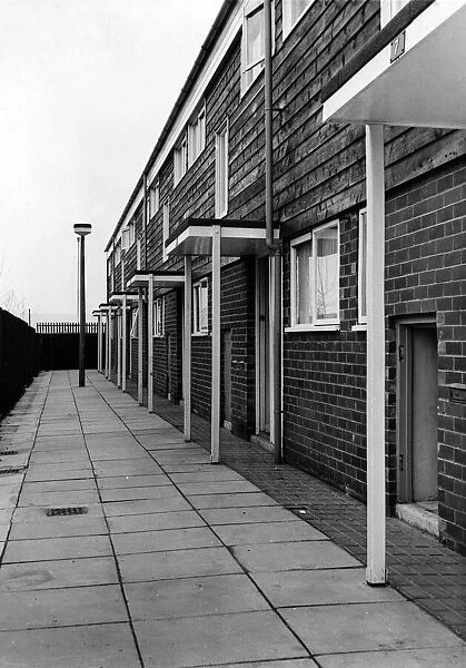 Homes in Skelmersdale, West Lancashire. 30th January 1976