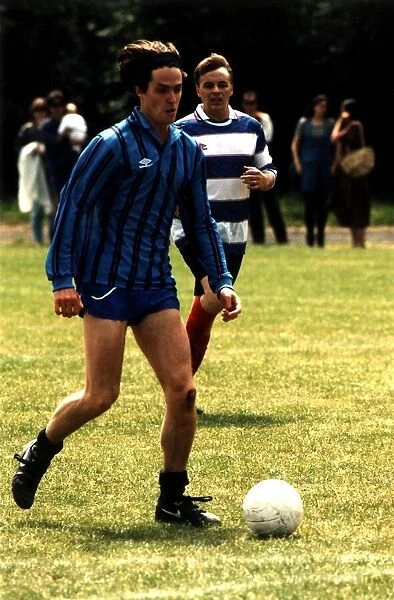 Hugh Grant Actor Playing football