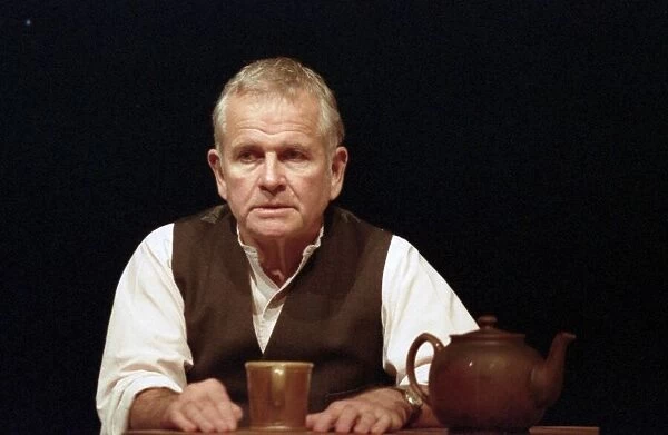 Ian Holm on stage in Landscape by Harold Pinter at the Cottesloe Theatre