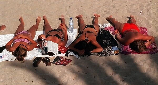 Ibiza nightclub 1999 sunbathers bikini