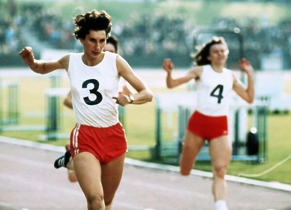 Irena Szewinska June 1972 competes in the 200 Metres during Athletics Championship