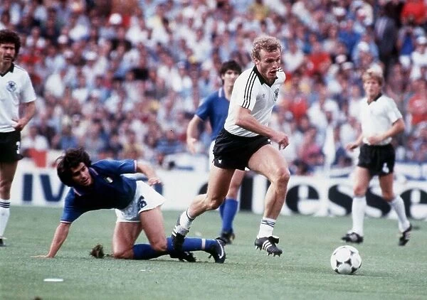 Italy v West Germany World Cup 1982 football Briegel, Conti, Brietner