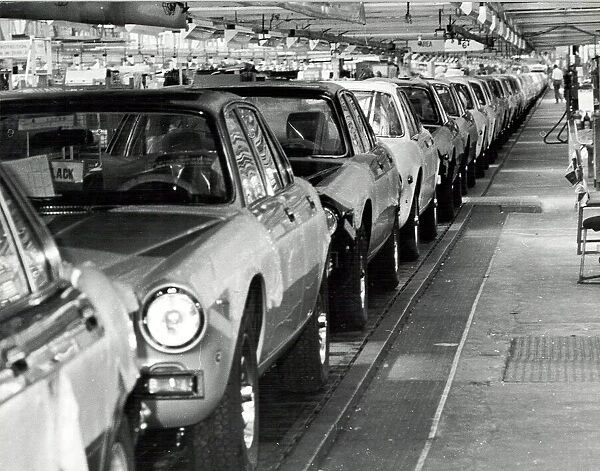 Jaguar factory production line, Browns Lane, Coventry, during an open day