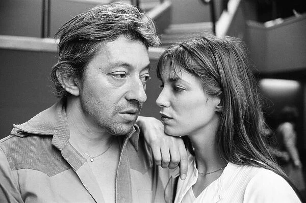 Jane Birkin & Serge Gainsbourg, pictured together after