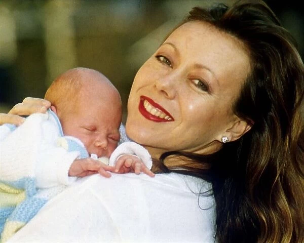 Jenny Agutter Actress with newborn baby