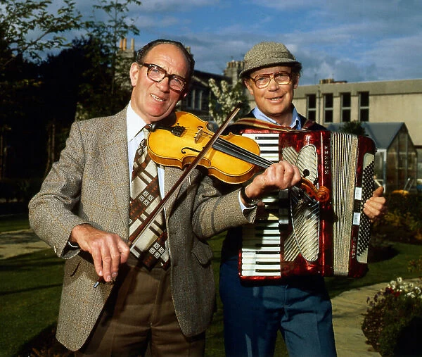 Jim McColl with George Barron May 1982