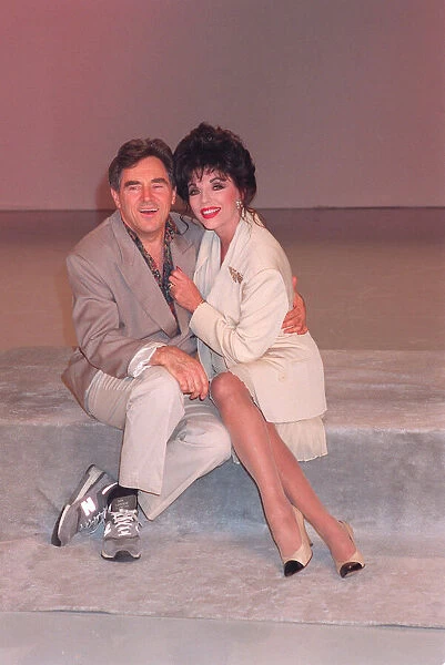 JOAN COLLINS AND ANTHONY NEWLEY IN STUDIO PHOTO CALL TO PROMOTE NEW BBC SERIES
