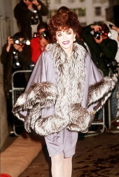 Joan Collins at the Women of Achievements Award Ceremony in London March 1989