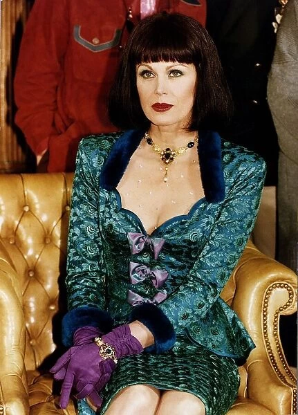 Joanna Lumley Actress dressed as Miss Peacock in the television series Cluedo 5th