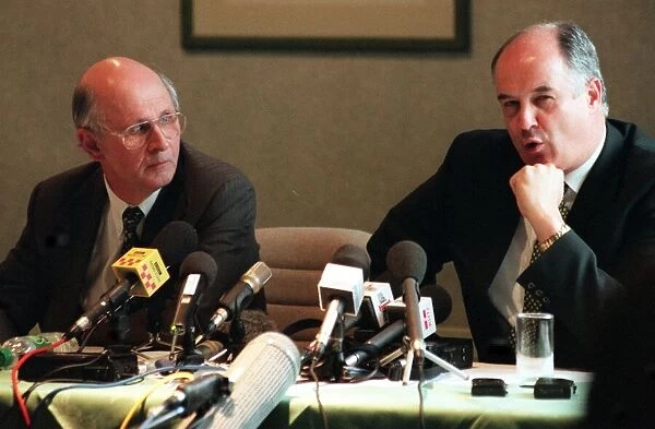 Jock Brown & Fergus McCann at press conference May 1998