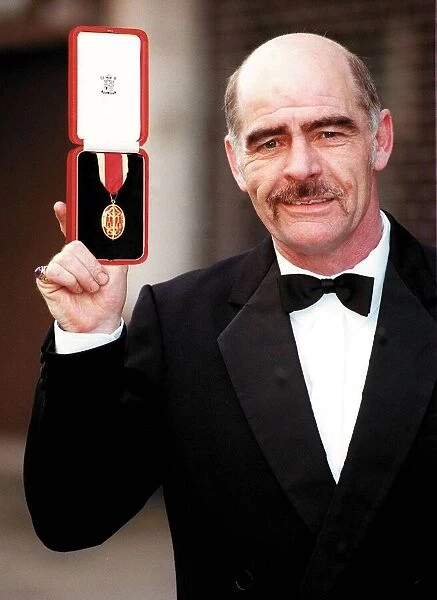 John Garland holding award February 1998