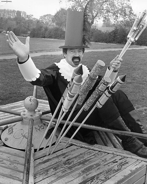 John Helm as Guy Fawkes seen here promoting the Guisborough annual firework display