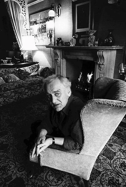 John Thaw, actor, pictured at home in December 1986