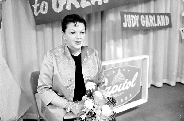Judy Garland at press interview July 1960