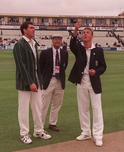 June 1998 Alec Stewart New England captain and Hansie Cronje South Africa captain