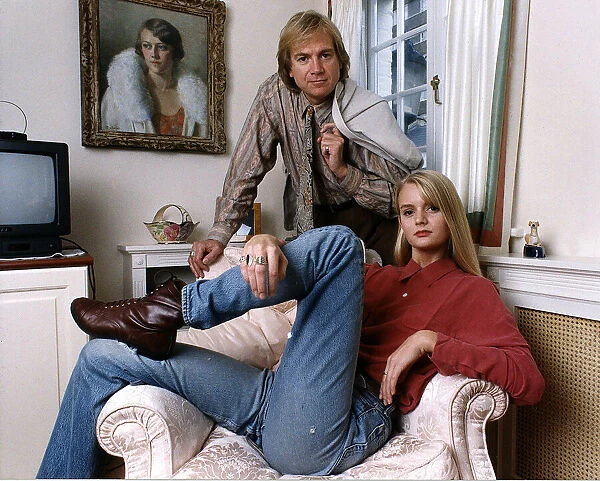 Justin Hayward lead singer of moody blues with his daughter Doremi