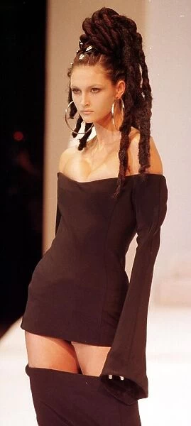 Kasia Models at Thierry Mugler Paris Fashion Week January 1999 Wearing an