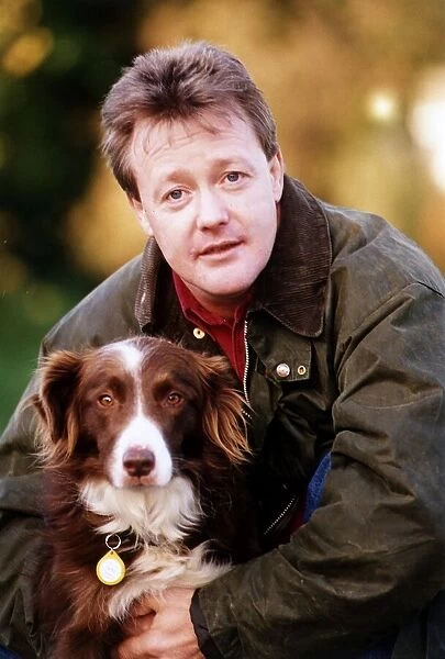 Keith Chegwin TV Presenter with dog