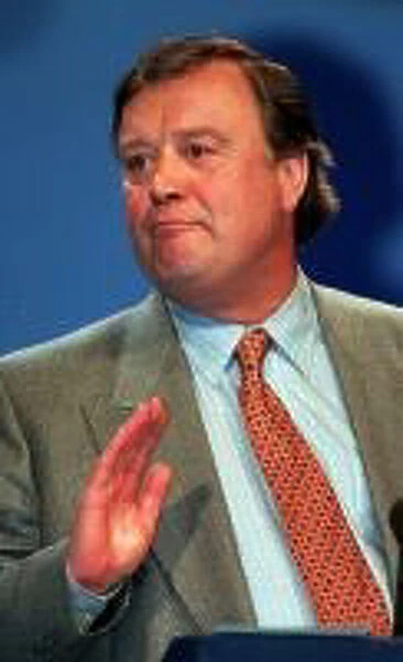 Kenneth Clarke Chancellor of the Exchequer, speaking at the Conservative Party Conference