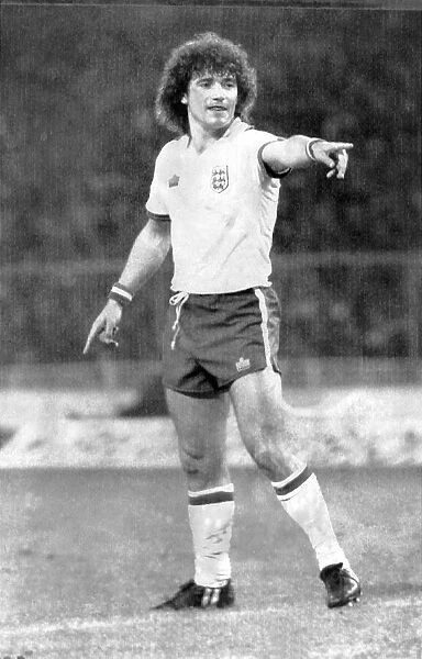 Kevin Keegan playing for England at `Wembley 1979