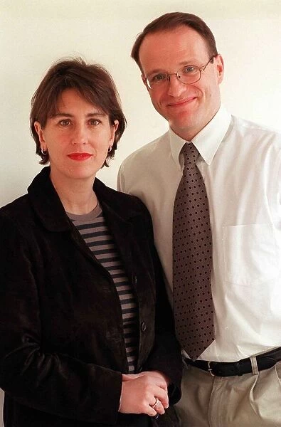 Kirsty Wark TV Presenter with husband January 1999 Alan Clements