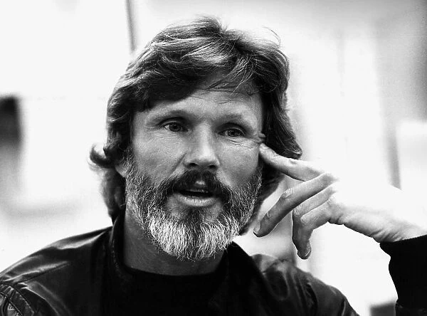 Kris Kristofferson country singer and actor, April 1982