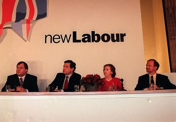 Labour party launch their manifesto for the general election April 1997 with Margaret