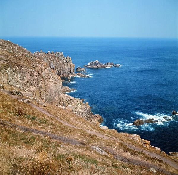 Lands End in Cornwall. 19th August 1973