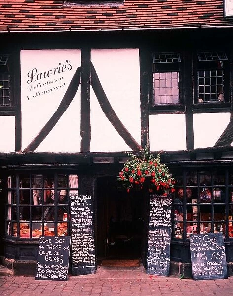 Lauries Delicatessen and Restaurant Market Place York Yorkshire circa 1996