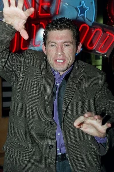 Lee Evans Comedian  /  Actor April 98 At Planet Hollwood after seeing the premiere of