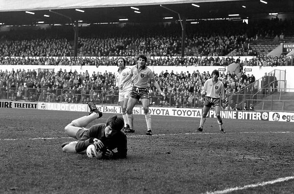 Leeds United 1 v. Norwich City 0. Division One Football. January 1981 MF01-18-025