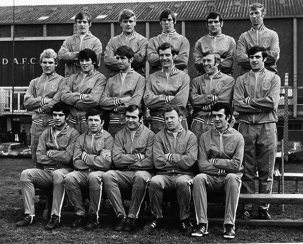 Leeds United in cup final track suits 1970