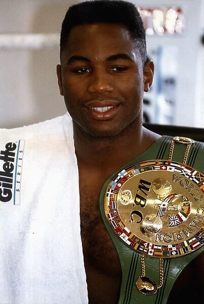 Lennox Lewis Boxing WBC Heavyweight champion of the World 28th February 1993