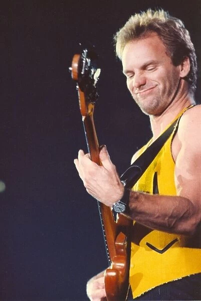 Lib - Singer  /  songwriter Sting in concert at Whitley Bay Ice Rink, 25th November 1991
