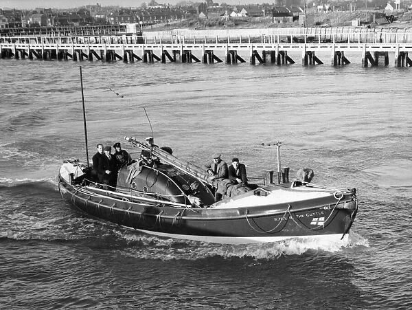 The Liverpool class RNLB motor lifeboat The Cuttle at RNLI Great Yarmouth