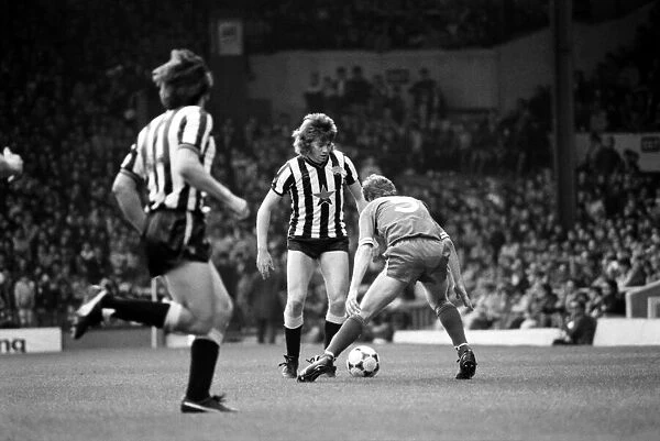 Liverpool v. Newcastle. April 1985 MF21-02-008 The final score was a Three one