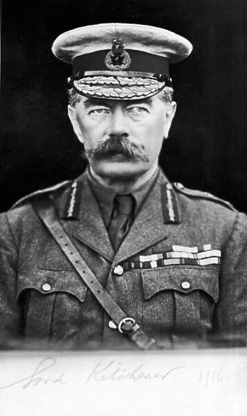 Lord Kitchener was Secretary of State for War when World War One was declared on August
