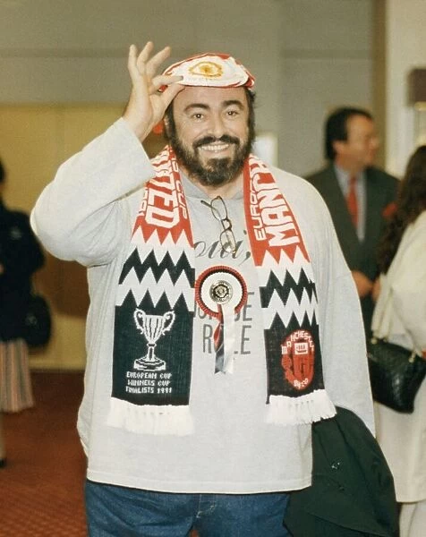 Luciano Pavarotti Opera singer in Manchester July 1991