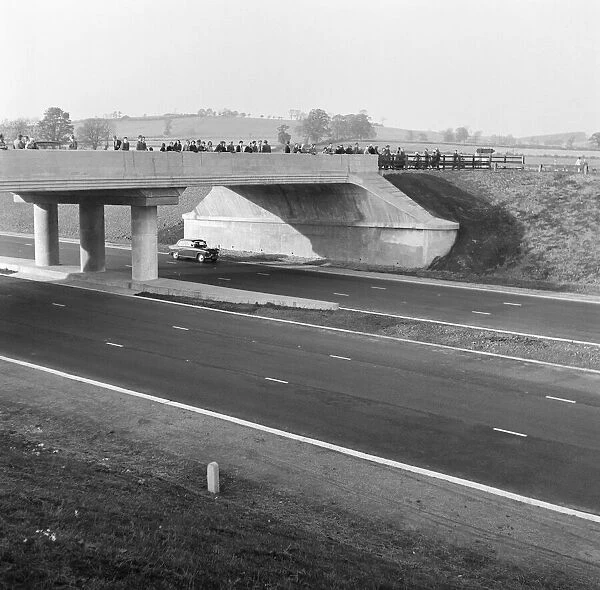 The M1 Motorway, opened only 6 days ago, receives its first vehicles