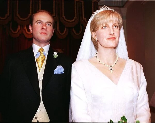 Madam Tussauds Waxworks June 1999 Prince Edward Earl of Wessex Sophie Rhys
