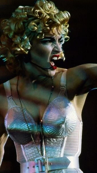 Madonna singing on stage July 1990
