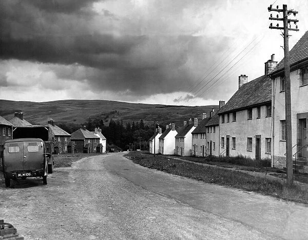 The main street in the village of Kielder 13 July 1954